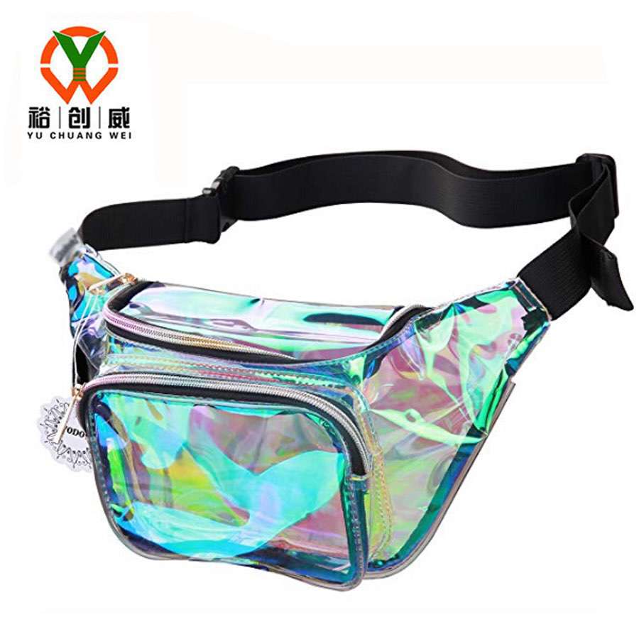 镭射腰包，透明PVC腰包
