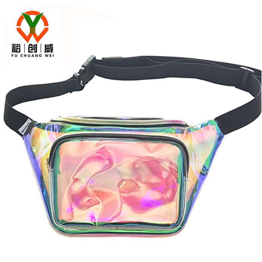 镭射腰包，透明PVC腰包